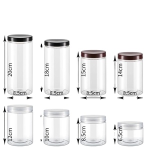Contenedor de plástico PET para sistema de rotación de alimentos, lata de especias, tarro de suero cosmético, contador de pastillas, pluma, a prueba de óxido, intercambio de pepinillos - Product Image 1