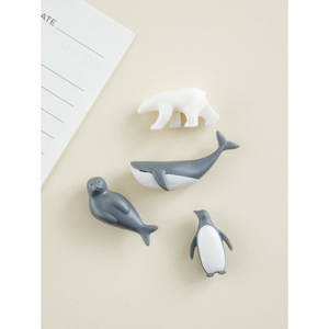 Personalizzabile 4 animali del mare Souvenir magneti adesivo magnetico con Logo MDF materiale plastico formato Design personalizzato personalizzabile - Product Image 1