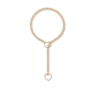 YWXS 2026 Collier chaîne en acier inoxydable en forme de Y, fait main, style punk, chaîne cubaine, collier cœur pour hommes, vente en gros - Product Image 6