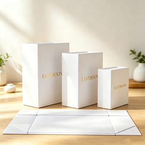 Custom Printed Collapsible Magnetic Box, Foldable Rigid <b>Paper</b> Gift Packaging <b>Boxes</b> for Retail, Wedding, Events - Product Image 2
