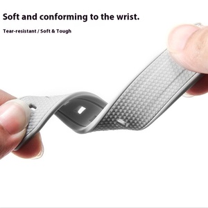 יוקרה למכירה חמה אומגה עבור אומגה עבור swatch משותף 20 מ "מ ארוג דפוס פחמן סיבי סיבי רצועת סיליקון רצועת אבזם משותף - Product Image 3