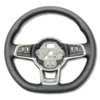 Volant en cuir pour VW MK7 Golf Plus 5 6 7 GTI Arteon CC Caddy R Polo Jetta TSI Tiguan DSG Passat B6 B8 Scirocco Amarok