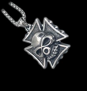 Fabbrica di Halloween accessori pendenti impermeabili in acciaio inossidabile retrò imponente Multi-stile teschio ciondolo collana a mio figlio - Product Image 5