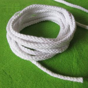 Nhà Sản Xuất Cung Cấp 100% Bông Dây Kéo Túi Màu Trắng Bện Áo Vẽ Dây 5 Mm Tráng Kết Thúc Cho Hàng May Mặc Và Giày - Product Image 4