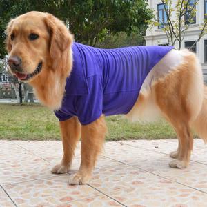 เสื้อโปโลสุนัขผ้าฝ้ายแขนสั้นสีพื้นเสื้อผ้าสัตว์เลี้ยงไซส์เล็ก - Product Image 4