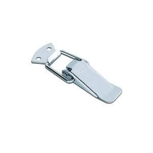 Latch Buckle Easy Return Spring Lock 304 Stainless Steel Zipper Push-pull Flat Mouth Lock Buckle D102A