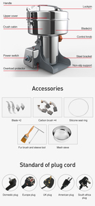 Amoladora De Polvo Mini <strong>Industrial</strong> Flour <strong>Grinder</strong> Pulverizer Machine <strong>Grinder</strong> Electric Powder <strong>Grinder</strong> - Product Image 6