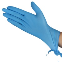 Gants d'examen en nitrile sans poudre bleu violet personnalisés 100 PCS/boîte Gants de sécurité jetables non en latex pour la vente en gros