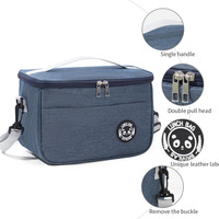 Sac isotherme portable à imprimé personnalisé pour le stockage des aliments Sac à lunch fourre-tout à isolation thermique étanche de grande capacité pour le bureau et les adultes