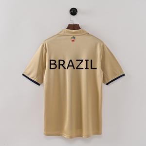 Camiseta Retro Clásica Conmemorativa del Barcelona Temporada 0102, Personalizada JY, de Visitante, con Logo, Manga Corta, Deportiva, de Fútbol - Product Image 1