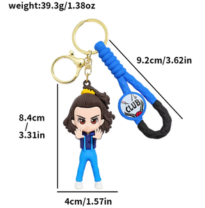 Millantech Nuevo Llavero 3D de PVC, Flor que Come Hombres, Muñecos Eleven y Dustin, Colgante Hecho a Mano, Regalo - Product Image 6