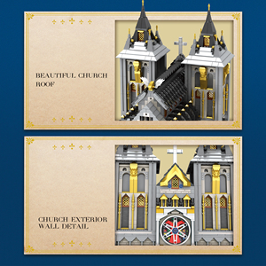 Reobrix 66027 Castillo Medieval MOC, Rompecabezas de Construcción DIY, Bloques de Construcción, Ladrillos, Juego de Construcción de Casas, Artículos Coleccionables, Decoración - Product Image 6