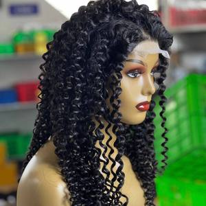 Meilleures ventes : Perruques de cheveux humains bruts vietnamiens à cuticules alignées, bouclées Euroasiatiques, avec closure et frontal en dentelle, 100% cheveux bruts non traités - Product Image 2