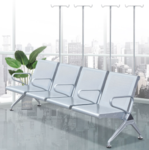 Silla de Espera Médica Moderna y Lujosa de Acero Inoxidable para Hospitales y Clínicas, con 3-5 Asientos - Product Image 2