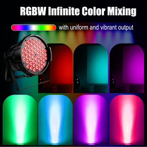 Projecteur LED professionnel 54x3W <span class=keywords><strong>RGB</strong></span> 3-en-1 DMX512 pour scène, lumière de lavage IP20 RGBWAUV B22 E27 pour concert, discothèque, DJ, mariage, club, fête - Product Image 3