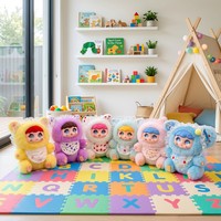 Gantungan Kunci Boneka Vinyl Mini Blind Box Bentuk Bola, Liontin Tas