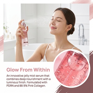 Sérum Brume Gel Éclat au Collagène Rose avec Niacinamide, Glutathion et Céramide 100 ml – Hydratant Illuminateur Visage - Product Image 6