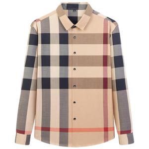<span class=keywords><strong>Chemise</strong></span> à carreaux à la mode haut de gamme pour hommes Offre Spéciale <span class=keywords><strong>Chemise</strong></span> décontractée à manches longues à rayures <span class=keywords><strong>sans</strong></span> fer - Product Image 5