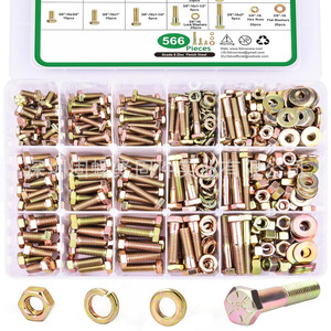 Grade 8 Galvanized Alloy Steel Hex Bolt Nut Set Coarse Thread DIN933 High Strength Fasteners - Product Image 3