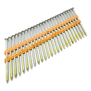 Clous de <span class=keywords><strong>charpente</strong></span> HPT brillants 21 degrés, à tige lisse, en bande plastique, 3 pouces, 2 pouces, à tige annelée, en plastique brillant, collés - Product Image 4