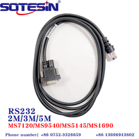 SOTESIN cobre puro 10P10C RS232 enchufe a DB9 Cable de escáner de código de barras Cable de lector de código QR para Honeywell Orbit MS5145 MK7120 MS9540