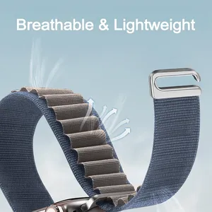 <span class=keywords><strong>Cinturino</strong></span> alpino per <span class=keywords><strong>Apple</strong></span> <span class=keywords><strong>Watch</strong></span> <span class=keywords><strong>Ultra</strong></span> 2 49mm per <span class=keywords><strong>Apple</strong></span> <span class=keywords><strong>Watch</strong></span> Band 46mm 44mm 40mm 45mm 41mm 42mm 38mm bracciale in Nylon serie 10 - Product Image 3