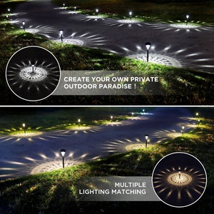 Lámpara Solar LED para Jardín, Iluminación Exterior Impermeable para Paisajes, Patio, Camino, Entrada, Decoración para Camping - Product Image 5