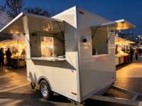 Remorque alimentaire commerciale en tôle galvanisée certifiée DOT, longue durée de vie, pour la restauration et la vente au détail, remorque de restauration rapide