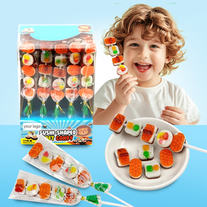 ODM Bonbons Vente en Gros Personnalisé Marque Privée Nourriture Halal <span class=keywords><strong>Sushi</strong></span> Forme Gummy Candy Stick Sweet Jelly Fudge Bonbons Jouet pour Enfants - Product Image 2
