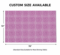 Nappe jetable classique multi-tailles en plastique imprimée en héliogravure, résistante à l'huile, style tendance, protection anti-poussière