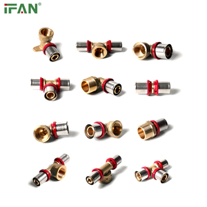 Conexiones PEX Al PEX de IFAN, Fabricante de Accesorios de Plomería Multicapa, Color Rojo, 16-32mm, Conexiones PEX de Latón a Presión - Product Image 3