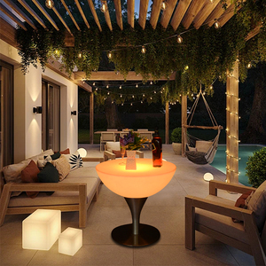 Luminous Round <strong>Small</strong> Waist bar <strong>Table</strong> Outdoor Waterproof Plastic <strong>Table</strong> Outdoor Garden Wedding Hotel Led <strong>Table</strong> - Product Image 1
