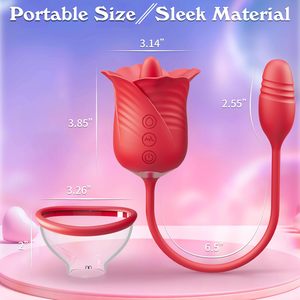 3 in 1 klitoris vajina kedi pompa stimülatörü emme dil yalama g-spot vibratör kadınlar titreşimli atlama yumurta ile seks oyuncak gül - Product Image 4
