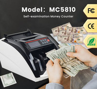 Contadora de Billetes con Pantalla LCD MC5810 UVMG, Máquina Contadora Multidivisa, Detector de Efectivo para USD/EUR/IQD/TRY, Máquina Detectora de Billetes