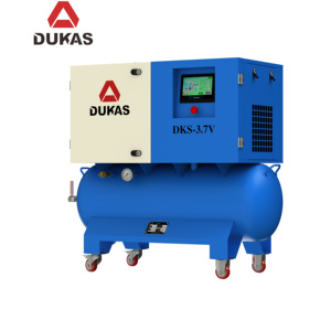 Compressore industriale ad azionamento diretto 11-15 kW a frequenza variabile compressore d'aria a vite uso domestico con raffreddamento ad aria per industrie due in uno - Product Image 2