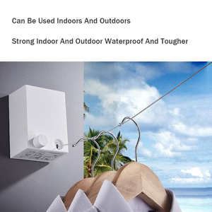 Séchoir à linge <span class=keywords><strong>mural</strong></span> sans perçage pour intérieur, ligne à linge pour balcon, hôtel, cordes à linge rétractables - Product Image 3