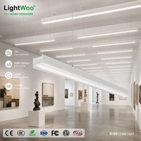 Luminaire linéaire LED moderne pour intérieur, forme personnalisée, luminaire suspendu, luminaire suspendu connectable, éclairage de bureau LED, éclairage moderne pour salle à manger
