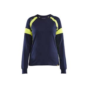 BLAKLADER-Camiseta de manga larga para mujer de 352110308833S con azul marino de alta visibilidad/amarillo de alta visibilidad-EAN 7330509917572 ROPA DE TRABAJO DE LA HI-VIS - Product Image 2