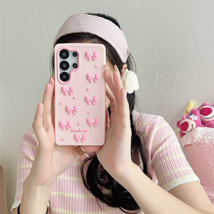 <span class=keywords><strong>Custodia</strong></span> Protettiva in Silicone Romantica Rosa Pastello con Fiocco di Perle e Stelle Sparse <span class=keywords><strong>per</strong></span> <span class=keywords><strong>Samsung</strong></span> <span class=keywords><strong>Galaxy</strong></span> S26 Ultra S25 A56 - Product Image 6