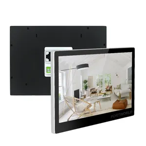 Portworld Tuya Zigbee Escritório Odm Oem Segurança Touch Screen Controle 4 Knx 10.1 ''Home Painel de Controle Inteligente