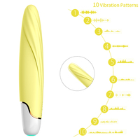 Palette de couleurs, commande à un bouton, 10 modes de vibration, étanche IPX7, rechargeable par USB, forte vibration, mini vibromasseur silencieux pour adultes