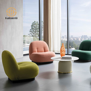 Juego de Muebles Nórdicos Modernos en Venta para Sala de Estar de Hostal, con Esponja Curva de Alta Densidad y Tela Cómoda para Hotel o Villa - Product Image 4