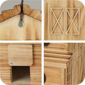 <strong>Outdoor</strong> <strong>Aviary</strong>, 6-Hole <strong>Outdoor</strong> <strong>Aviary</strong> - Rooms Suitable for 6 Bird Families - Bluebirds, Finches, Cardinals Hanging <strong>Aviaries</strong> - Product Image 3