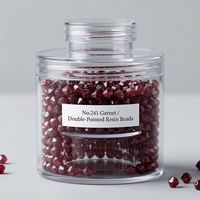 Strass à coudre en époxy diamanté facetté grenat de qualité supérieure 4 mm, perles à 2 pointes pour broderie machine YAXI P241, durables pour vêtements