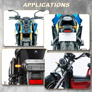 Luces Intermitentes LED <span class=keywords><strong>Mini</strong></span> para Motocicleta, Color Ámbar, Flujo Dinámico, para <span class=keywords><strong>Kawasaki</strong></span>, Yamaha, Cafe Racer - Product Image 6