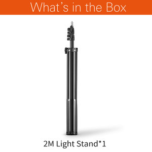 <span class=keywords><strong>Trépied</strong></span> Support de Lumière 2M avec Vis 1/4 pour <span class=keywords><strong>Studio</strong></span> Photo, Softbox, Vidéo Flash, Parapluies, Réflecteur et <span class=keywords><strong>Fond</strong></span> Lumineux - Product Image 2