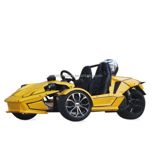 Tricycle inversé à essence 2 places ouvert style carrosserie avec moto à 3 roues à vitesse rapide pour les jeunes qui se rassemblent et jouent - Product Image 5