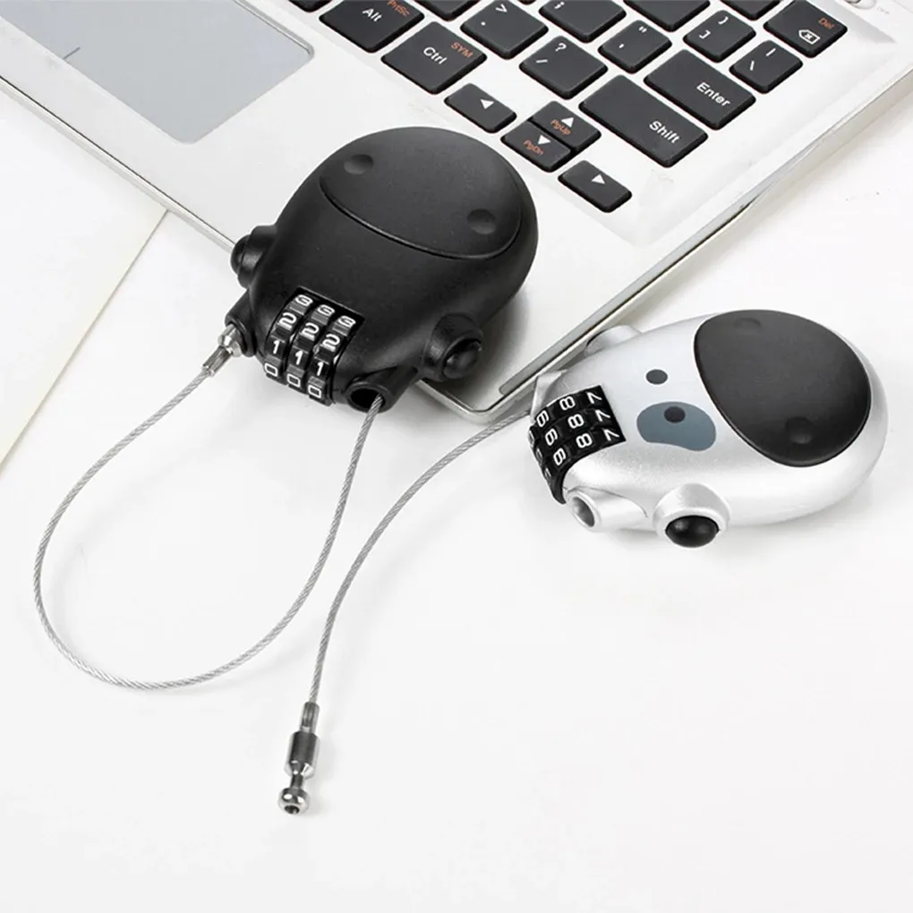 Bicycle Steel Cable Code Lock Suitcase Car Sled Telescopic Wire Rope Lock Bicycle Helmet High-precision Code Wheel Password Lock