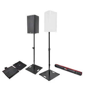 Heavy Duty Extendable Lighting Stands Max load 60kg Black and White with Plate Speaker Stands Stage Standing