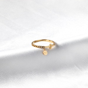 Gold Plated Cubic Zircon Custom Trendy Ring for Women 2021 New Arrived <b>Couple</b> Metal Rings - Product Image 5